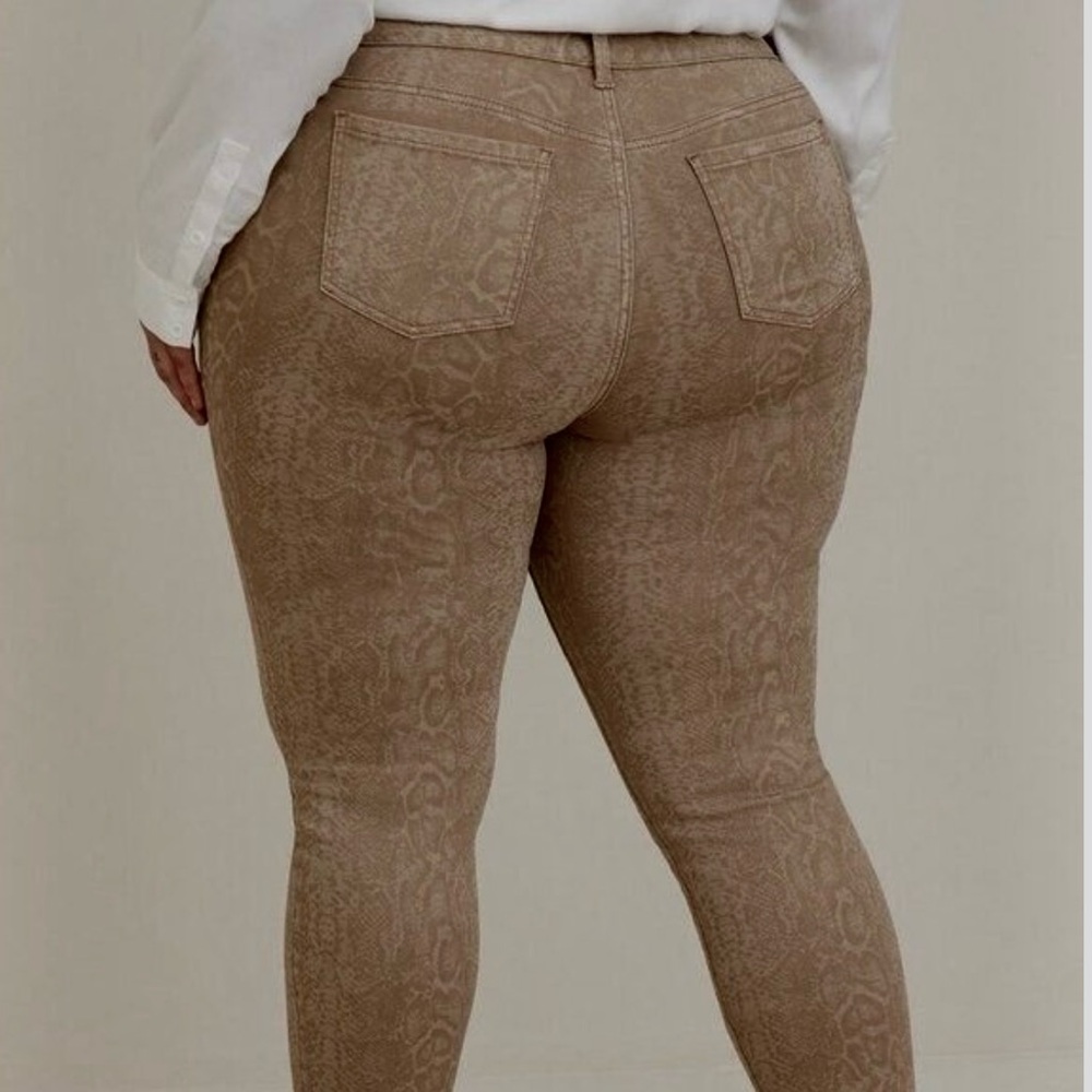 Torrid Jeggins High Rise Python Print Pants - image 2